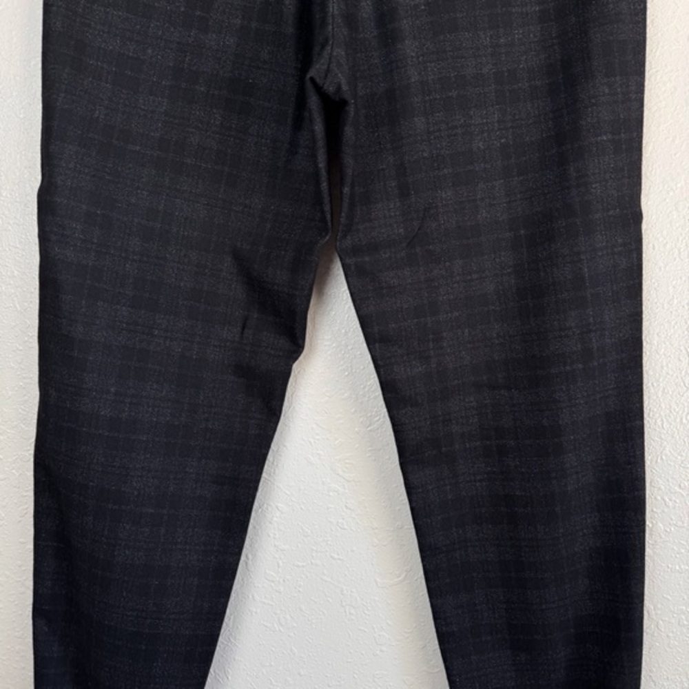 Vince wool blend black gray plaid jogger pants 34 - Picture 9 of 12